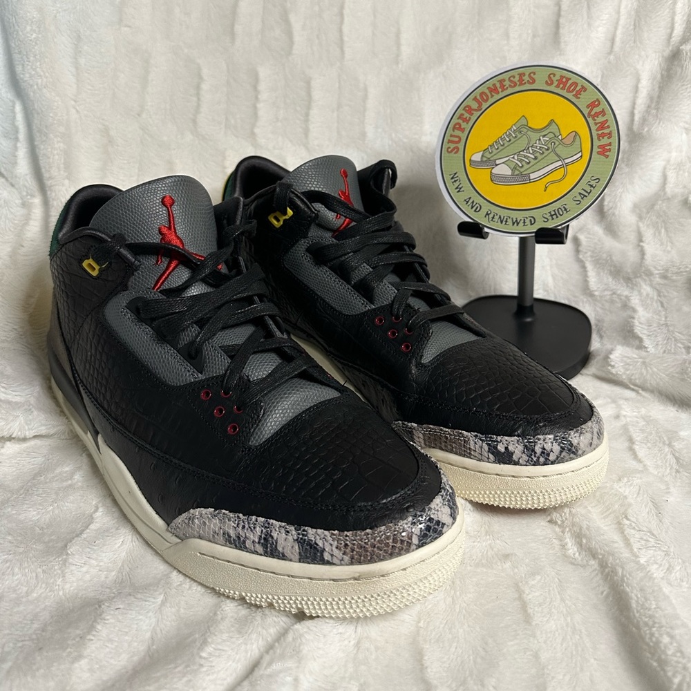 Jordan 3 Animal Instinct 2.0, M 15, used, worn twice, with like new box.